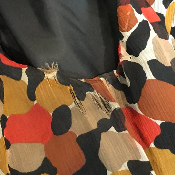 DAMAGED Burberry Pure Silk Sleeveless Dress - Picture 7 of 7